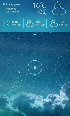 Starry Sky Theme android App screenshot 0